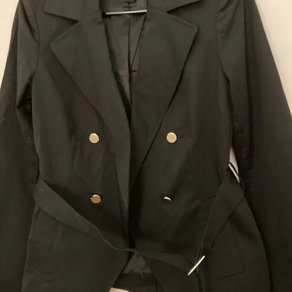 Elegant Ladies Dress Jacket BODY By Victoria Size 6 Belted! - Picture 1 of 7